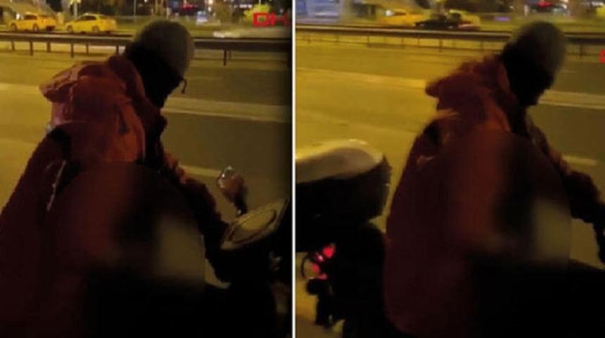 Motosiklet üzerinde iğrenç olay! Yakalandı