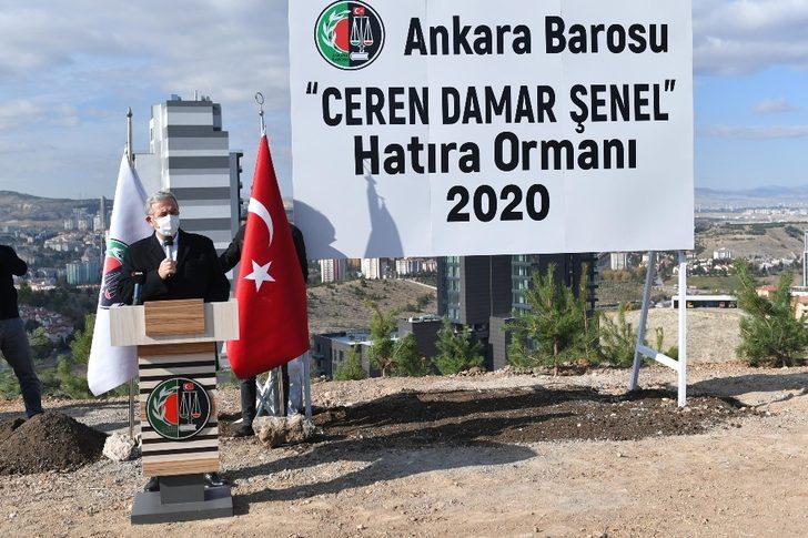 Ceren Damar Şenel’in adı Ankara’da hatıra ormanında yaşayacak G3