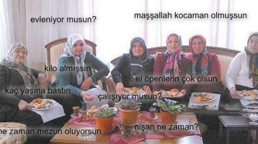 Hepsi &ccedil;ok tanıdık: Her bayram ziyaretinde mutlaka g&ouml;r&uuml;len 12 akraba tipi