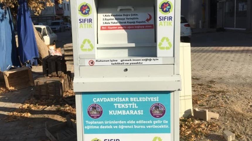 &Ccedil;avdarhisar Belediyesi&rsquo;nden &rsquo;Atık Giysileri Toplama&rsquo; projesi