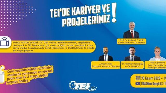 TEI, öğrencilerin sorularını canlı yayında yanıtlıyor