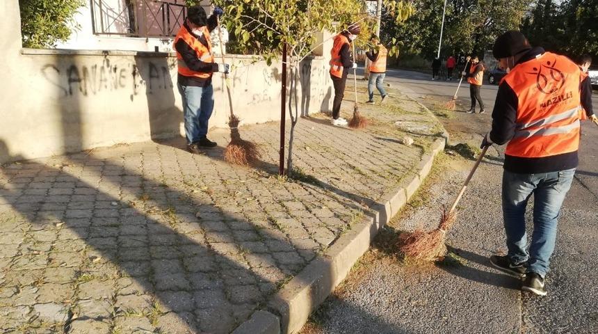 Nazilli&rsquo;deki Mobil Temizlik Ekibi &ccedil;alışmalara başladı