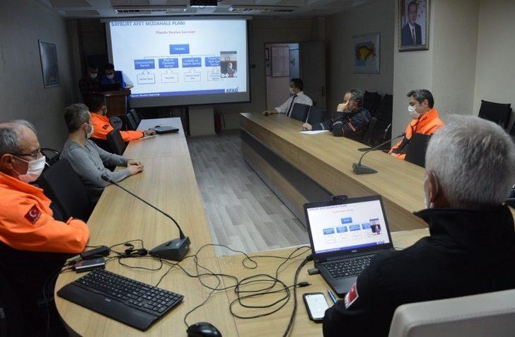 Bayburt TAMP 2020 Masabaşı tatbikatı video konferans olarak yapıldı G1