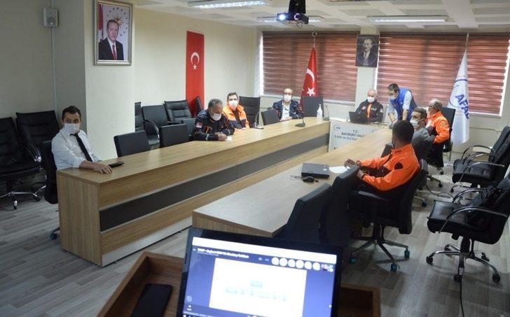 Bayburt TAMP 2020 Masabaşı tatbikatı video konferans olarak yapıldı G3