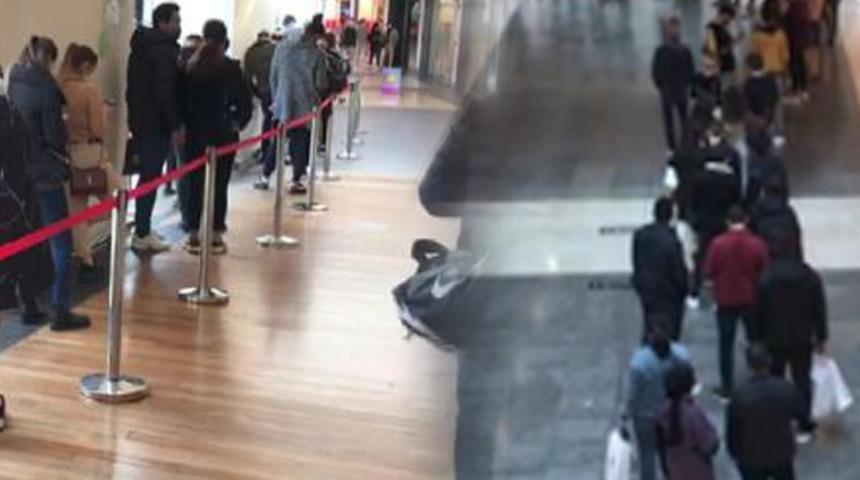 Alışveriş çılgınlığı koronavirüs dinlemedi! Akın ettiler