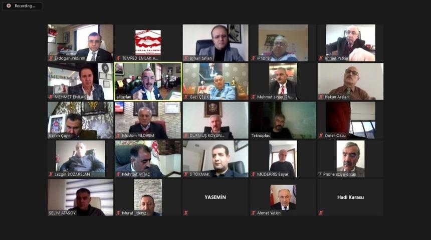 T&uuml;rkiye genelinde emlak odalarının temsilcileri uzaktan eğitim programı kapsamında bir araya geldi