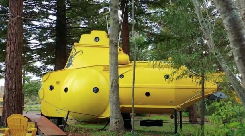 Şuna bakın! Şehrin gürültüsünden kaçan çiftin denizaltı evi şaşırtıyor