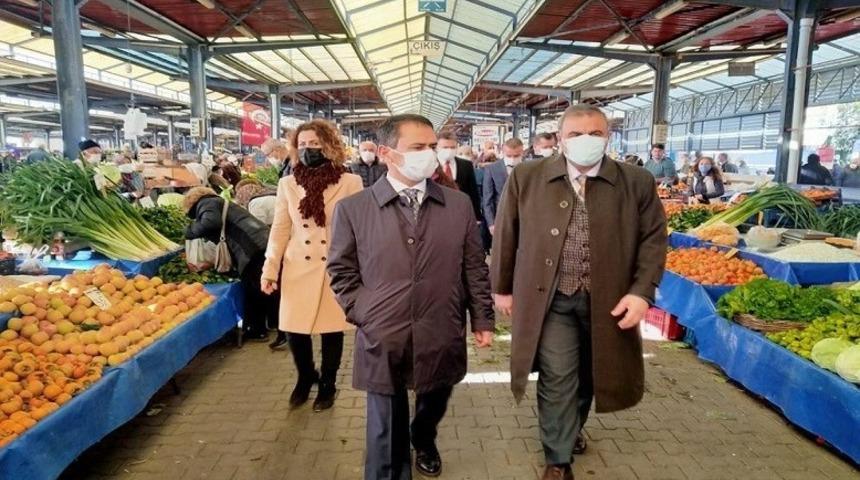 &Ccedil;anakkale Valisi Aktaş, Covid-19 denetimlerine katıldı