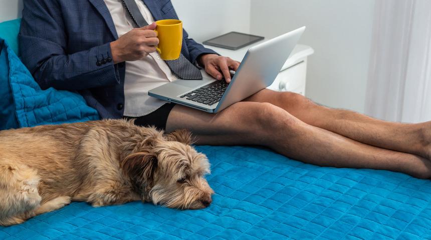150 kişilik Zoom toplantısında kamerayı a&ccedil;ık unutup tuvalete gidince istifa etmek zorunda kaldı