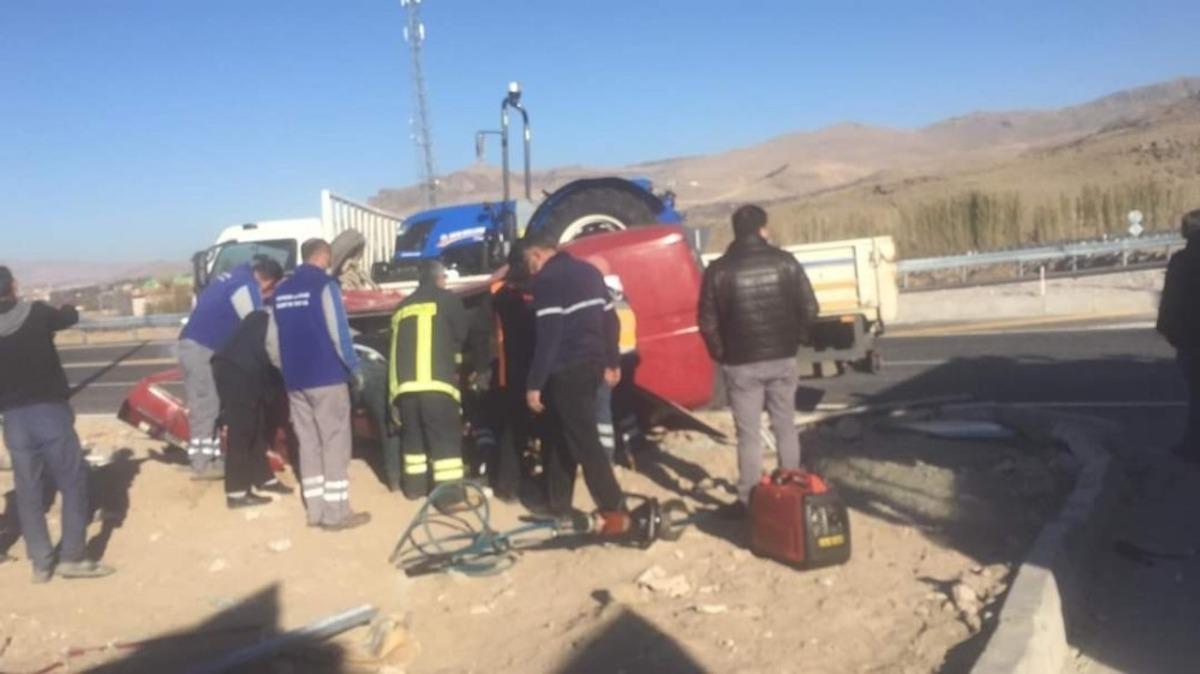 Develi&rsquo;de trafik kazası: 3 yaralı