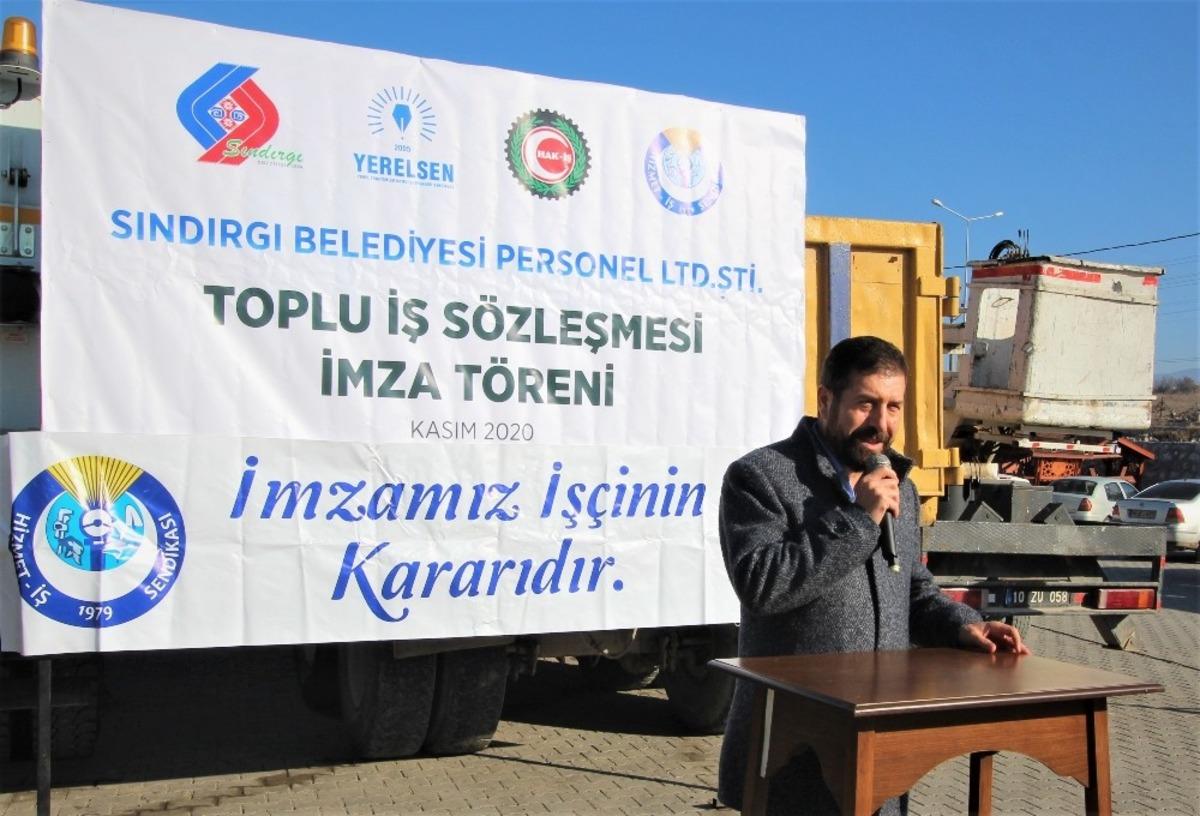 Sındırgı Belediyesi personeline toplu s&ouml;zleşme m&uuml;jdesi