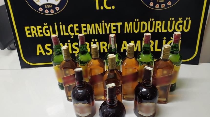 Ereğli&rsquo;de ka&ccedil;ak i&ccedil;ki ele ge&ccedil;irildi