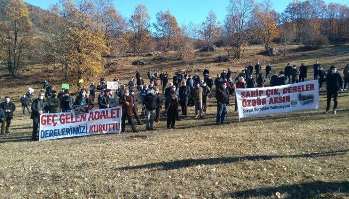Artvin’de köylülerden HES protestosu