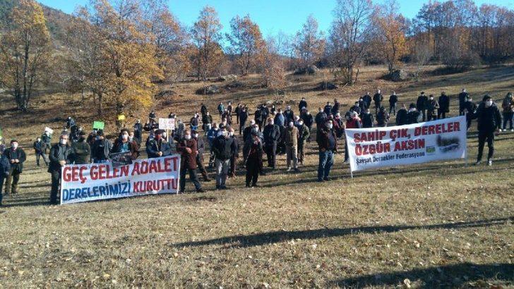 Artvin’de köylülerden HES protestosu