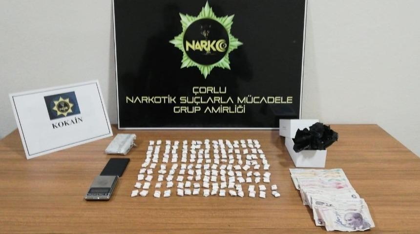 &Ccedil;orlu&rsquo;da kokain ele ge&ccedil;irildi