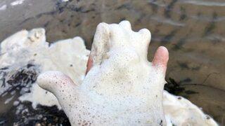 Eğirdir Gölü kimyasal kirlilik nedeniyle köpürüyor