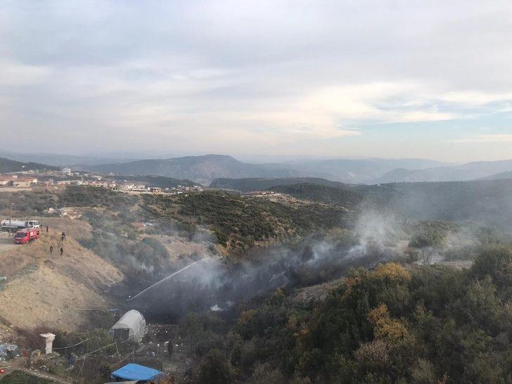 Bilecik’te makilik alanda yangın G2