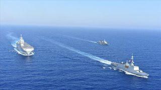 Mısır, BAE, Fransa, Yunanistan ve GKRY'den provokatif tatbikat