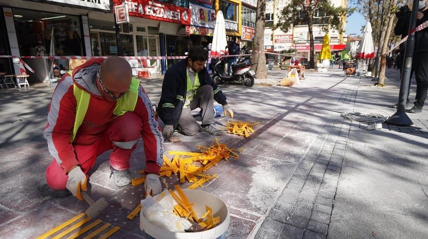 Isparta&rsquo;da g&ouml;rme engelliler i&ccedil;in kılavuz yol &ccedil;alışması
