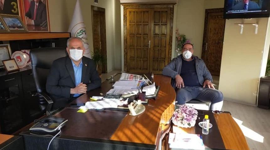 Başkan Yaman, taşıyıcılar kooperatif başkanıyla bir araya geldi