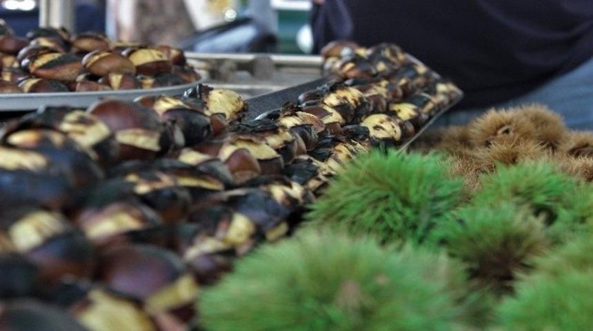 Kışın habercisi kestaneciler ocaklarını yaktı