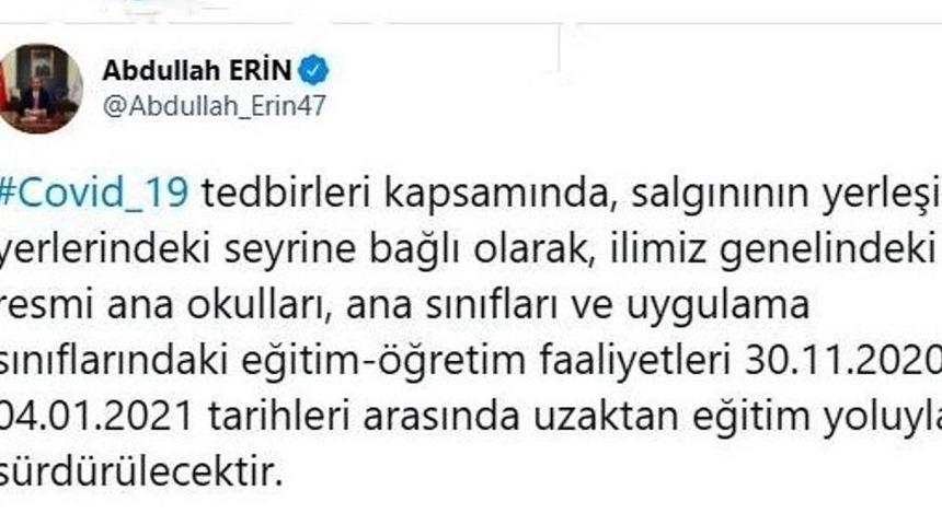 Şanlıurfa’da anaokullarına da uzaktan eğitim