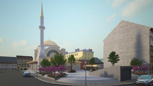 Sarıcami Meydan Projesi’nde Çalışmalar Sürüyor