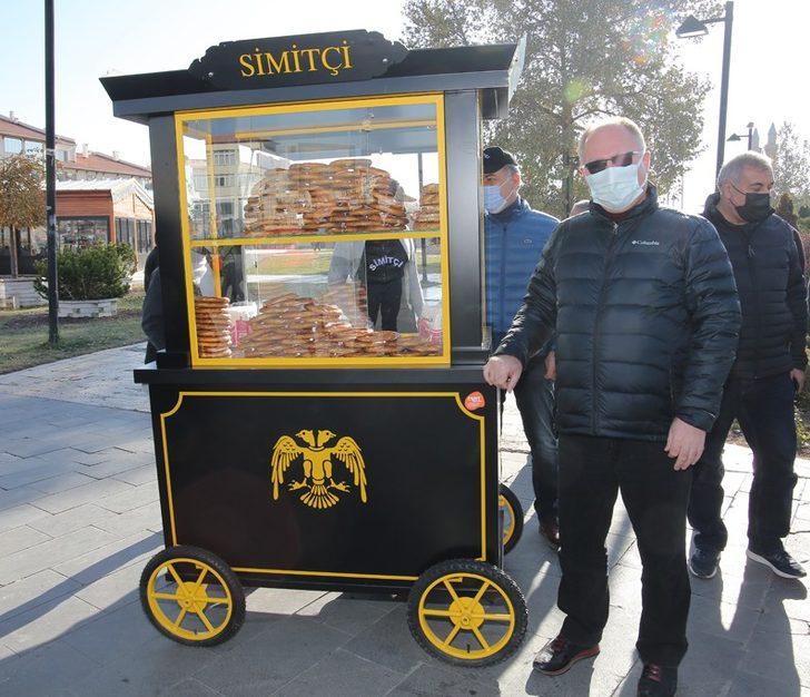 Tarihi dokuya uygun simit stantları G4