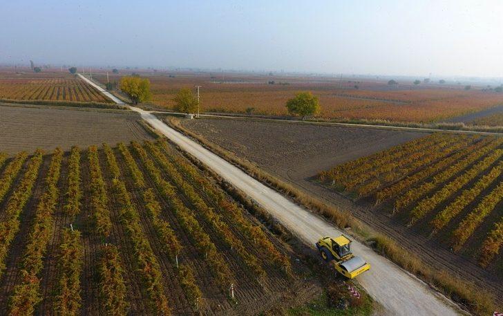 Saruhanlı Belediyesinden arazi yollarında kış bakımı G3