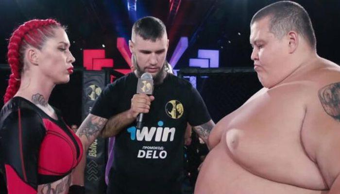 53 kiloluk Darina Madzyuk ile 240 kiloluk Youtuber Grigory Chistyakov ringe çıktı!