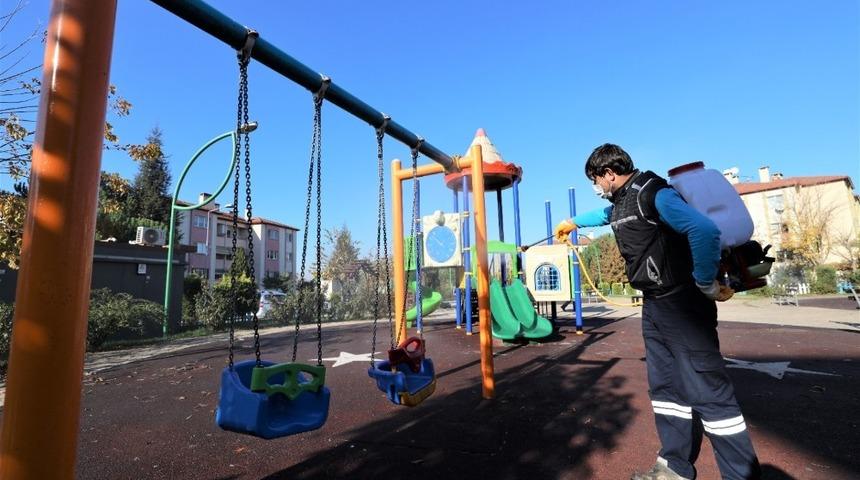 Başiskele&rsquo;de dezenfekte &ccedil;alışmaları devam ediyor