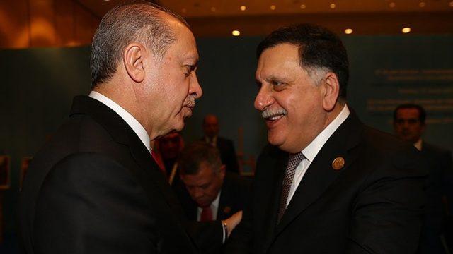 Cumhurbaşkanı Erdoğan ve UMH Başbakanı Fayez el Sarrac