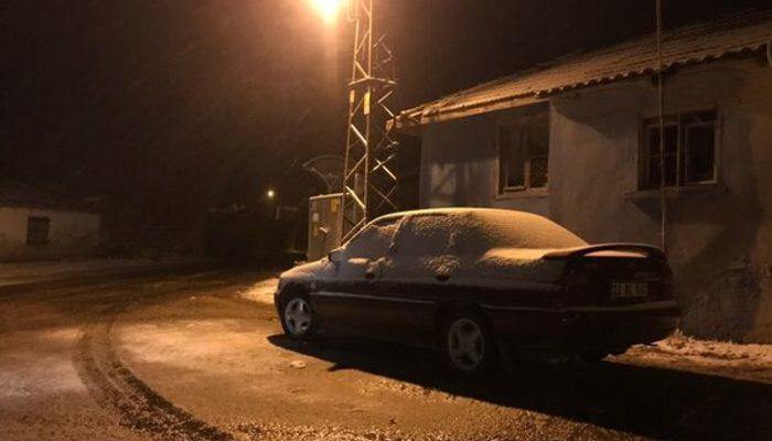 Edirne'de kar yağışı başladı