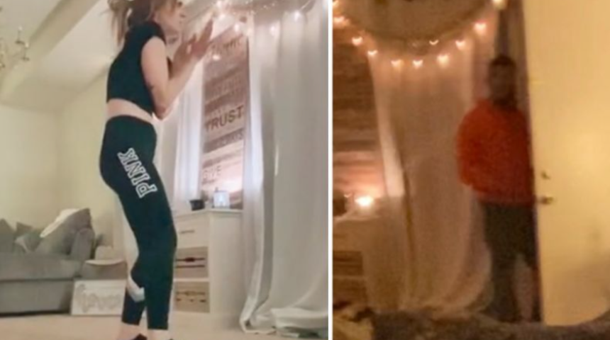 TikTok'ta dans ederken takipçisi içeri girdi! 'Hayatımın en korkunç anı' diyerek...