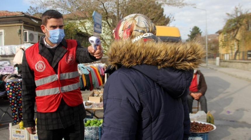 Erzincan&rsquo;da pazar yerlerinde korona denetimi