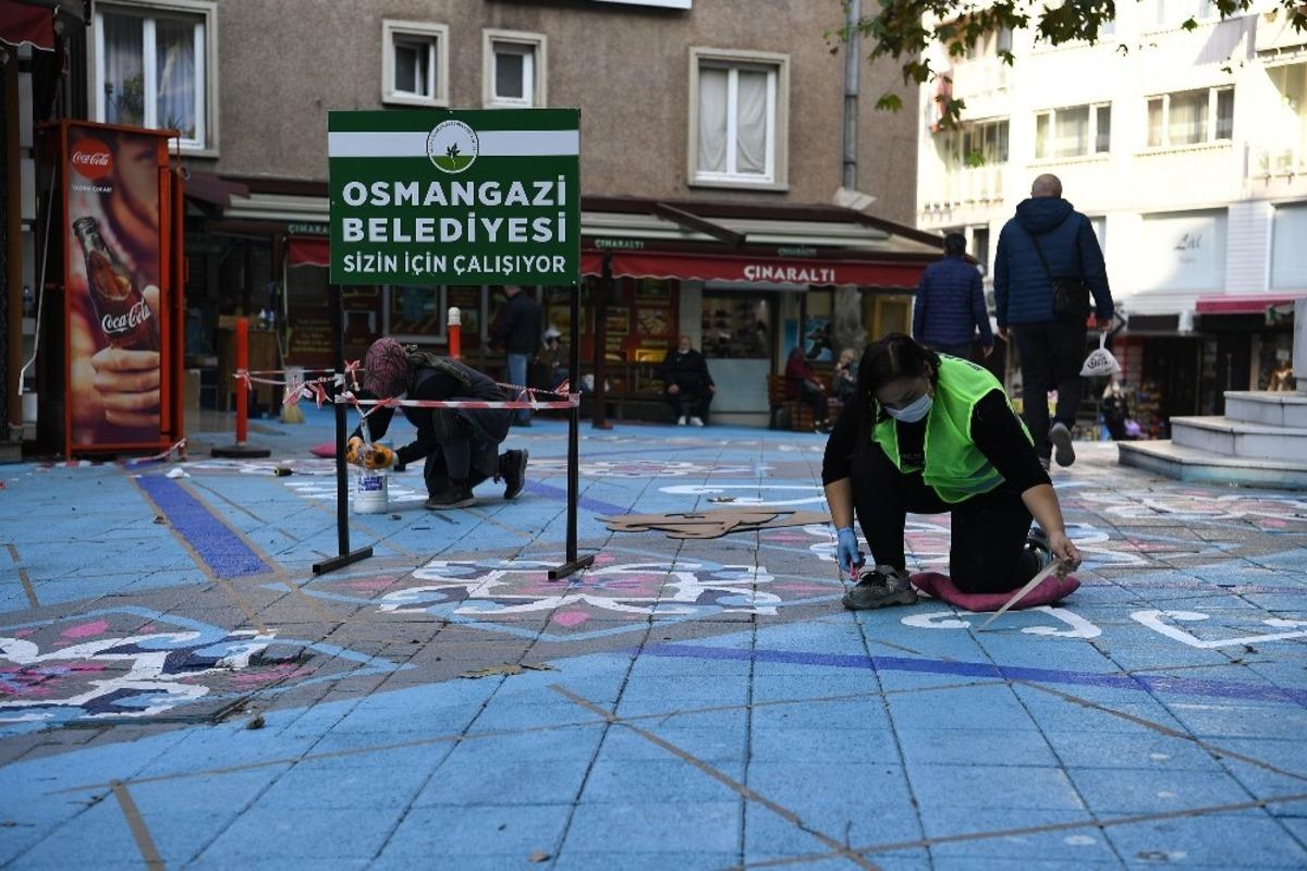 Osmangazi&rsquo;nin sokakları sanatla buluşuyor