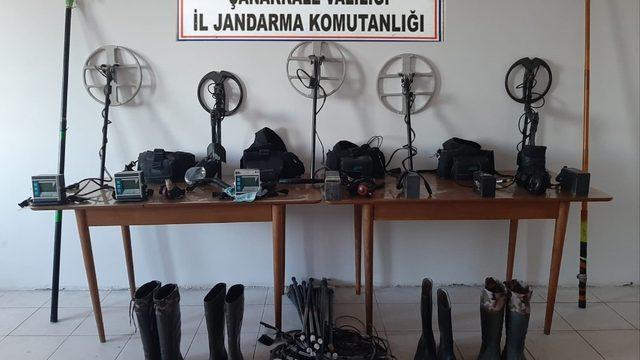 Çanakkale’de 17 defineci gözaltına alındı