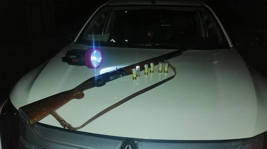 Gece avlanırken ekiplere avlandılar