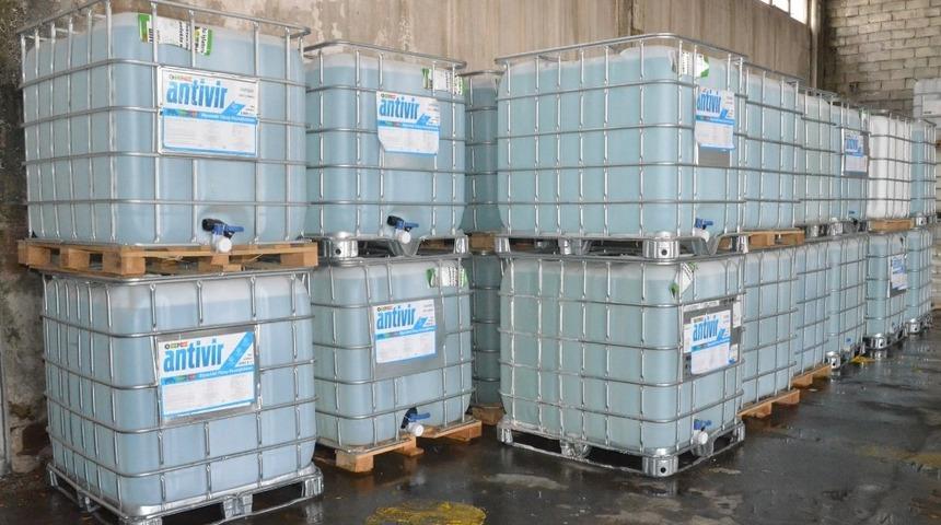 Kırıkkale Belediyesine 30 ton dezenfektan hibe edildi