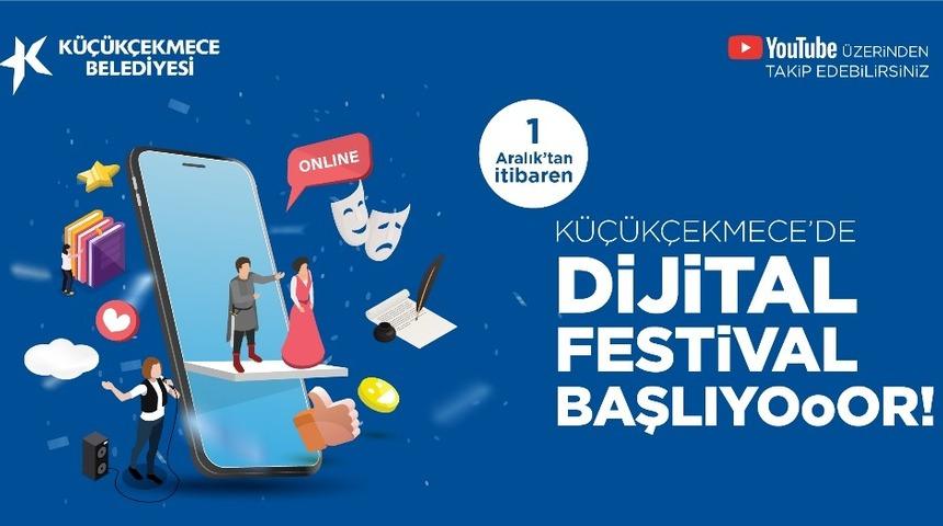 Küçükçekmece’de sahneler 1 ay boyunca ‘çevrimiçi’