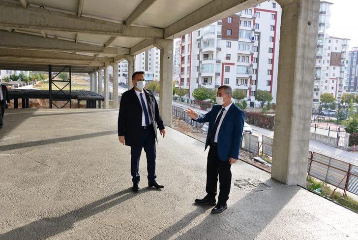 Yeşilyurt Belediyesi Çilesiz semt pazarı ve yaşam merkezi hızla yükseliyor G3