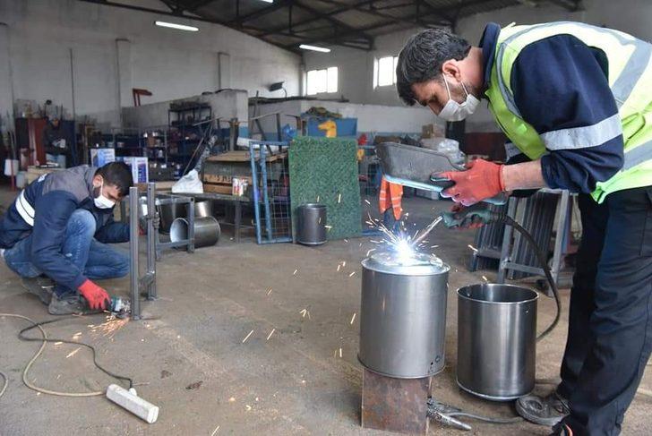 Çan Belediyesi çöp kovalarını kendi üretmeye başladı G1