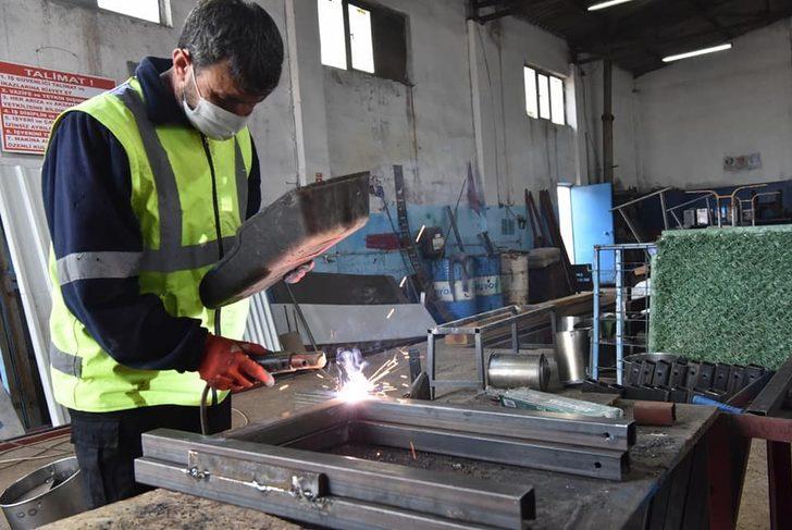 Çan Belediyesi çöp kovalarını kendi üretmeye başladı G4