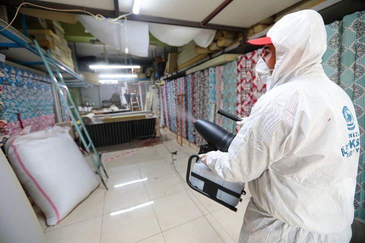 Denizli Büyükşehir dezenfekte çalışmalarına devam ediyor G3