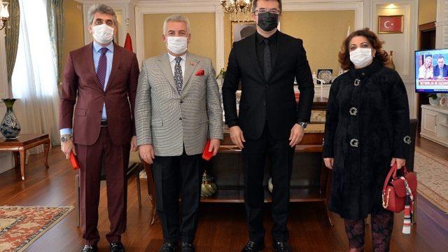 Alkır kardeşlerden Vali Memiş’e teşekkür ziyareti