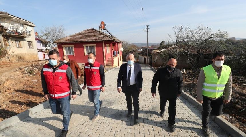 Başkan B&uuml;y&uuml;kg&ouml;z &ccedil;alışmaları yerinde takip ediyor