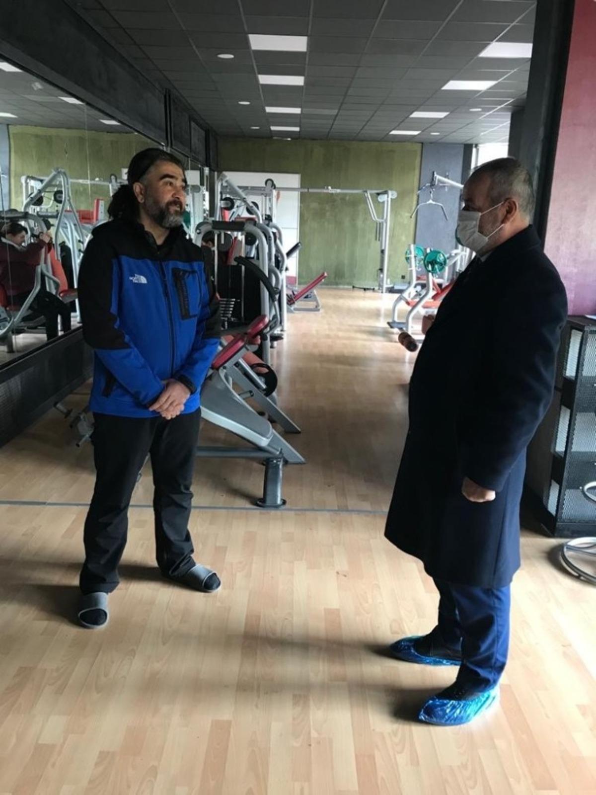 Spor tesislerine maske denetimi yapıldı