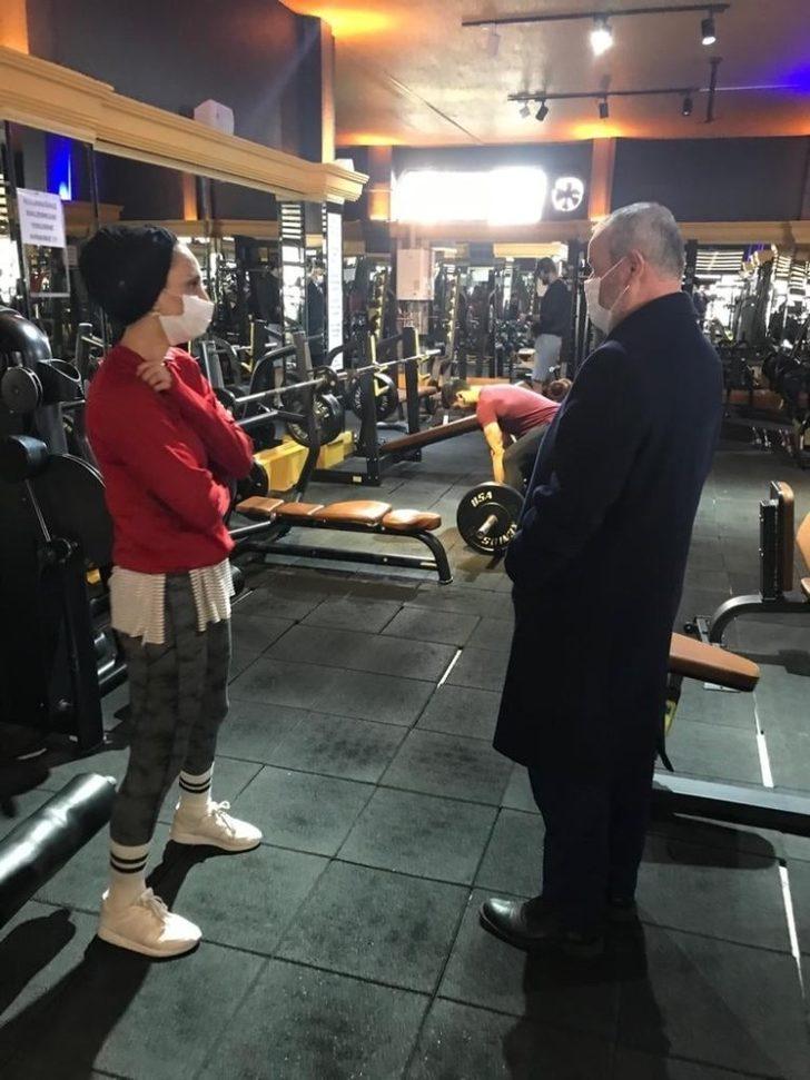 Spor tesislerine maske denetimi yapıldı G3