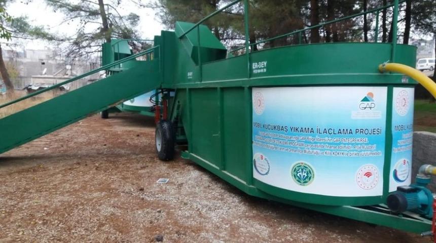 Mobil k&uuml;&ccedil;&uuml;kbaş yıkama ila&ccedil;lama projesi