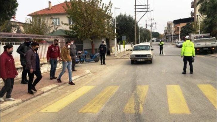 Sarıgöl’de yaya geçitlerde geçiş uygulaması G2